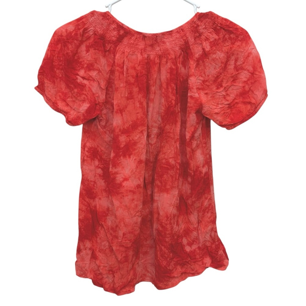 One World Tye Dye Embroidered Blouse Top PL L - Picture 4 of 4